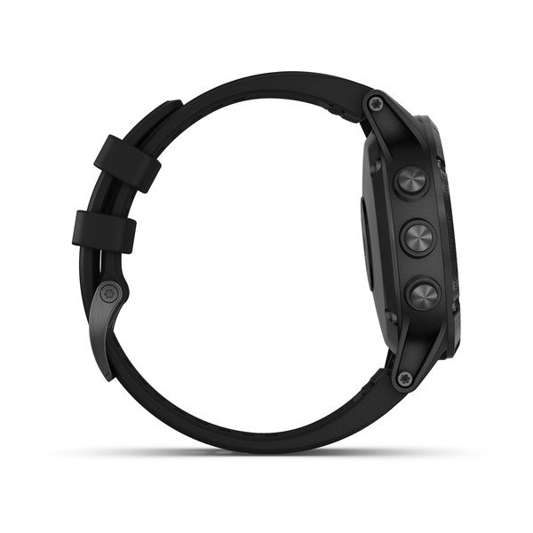 Часы Garmin (Гармин) FENIX 5 PLUS SAPPHIRE черные с черным ремешком | Мототека
