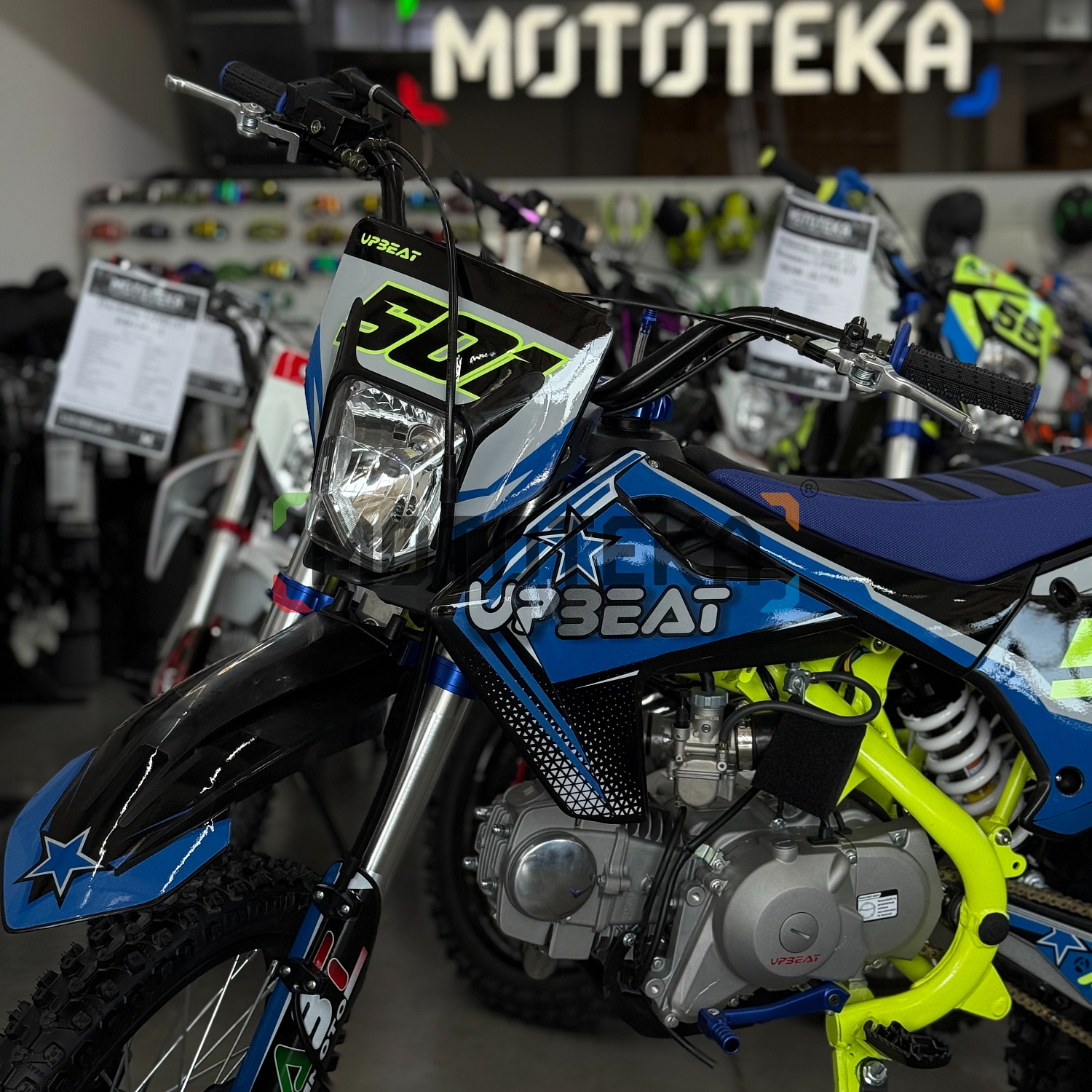 Техника в наличии! Питбайк Upbeat (Апбит) DB125 - 3 HUS03 Blue