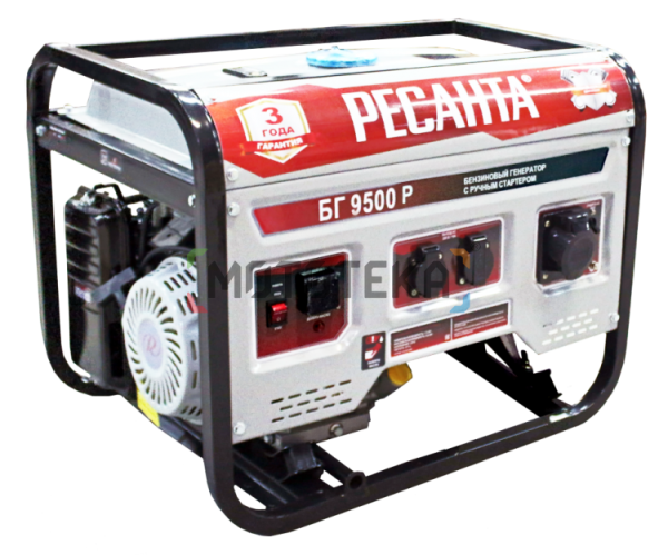 Электрогенератор бензиновый Ресанта БГ 9500 Р